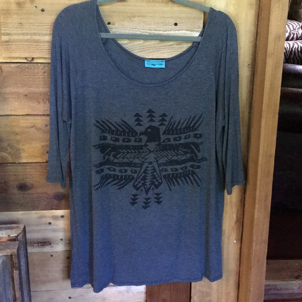 Turquoise Haven tunic tee